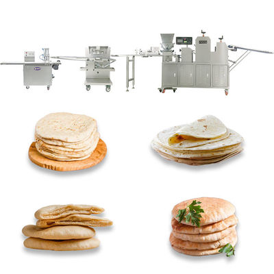 4.5kw 380v Automatic Pita Bread Making Machine 2000pcs/Hour
