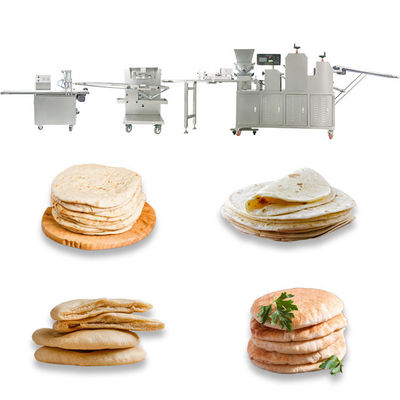 4.5kw 380v Automatic Pita Bread Making Machine 2000pcs/Hour