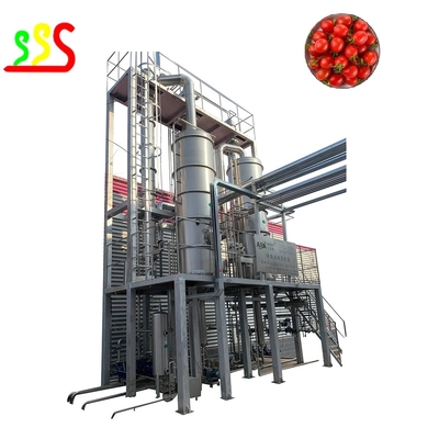 UHT Sterilization Fresh Raw Tomato Paste Processing Line 6.5 Ton/Hour