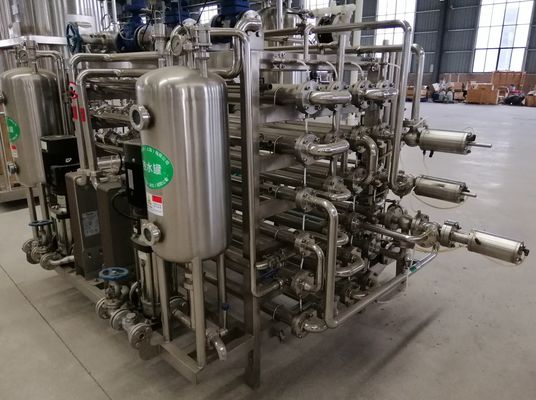 Meyve Suyu Hattı İçin 2t / H Boru Tipi UHT Sterilizatör Makinesi