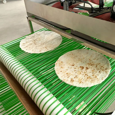 200-600 pcs/h 10-45cm Diametresi Gıda Sınıfı 304 Paslanmaz Çelik Tortilla Makinesi düz ekmek üretim hattı için
