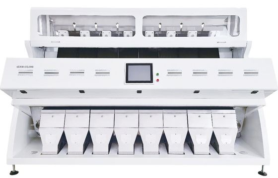 SSS 6 Chute 384 Kanal Yüksek Çıkışlı Taneler için Renk Sıralama Makinesi 5-6 ton/saat Kapasitesi