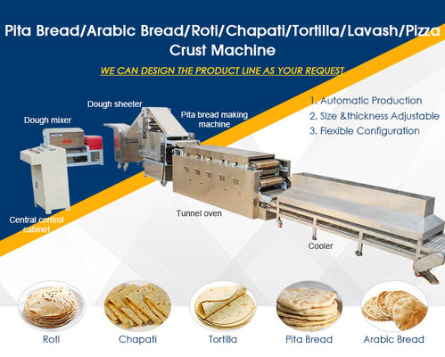 Pita Ekmek Makinesi için Gümüş Elektrikli Tortilla Makinesi Profesyonel Sınıf
