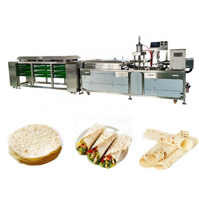 10cm Elektrikli Isıtma 1300pcs / h Tortilla Üretim Hattı 0